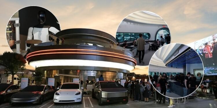 Tesla opens first-ever diner and Supercharger in LA straight out of the 50’s