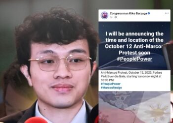 Kiko Barzaga announces details for October 12 corruption protest at Forbes Park