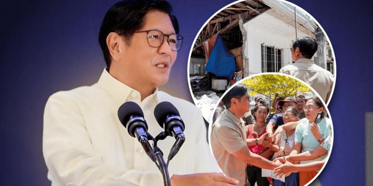 Marcos pledges ₱298 million in aid for quake-hit Davao Oriental