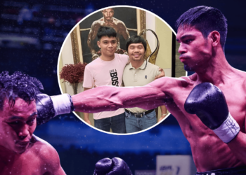 Manny Pacquiao’s son Eman Bacosa extends his unbeaten streak in ‘Thrilla in Manila 2’