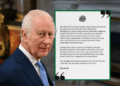 King Charles sends message of sympathy to the Philippines after typhoons, floods, and earthquakes