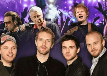 Coldplay leads global touring with $24.8M tickets sold, followed by U2 and Ed Sheeran