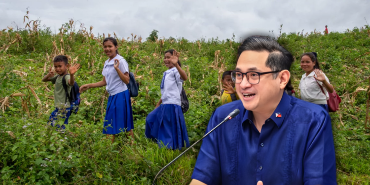 Bam Aquino pushes to improve school access in remote communities