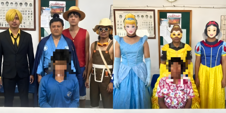 Thai police use AI to alter their appearance as One Piece and Disney princesses in crime reporting for public engagement
