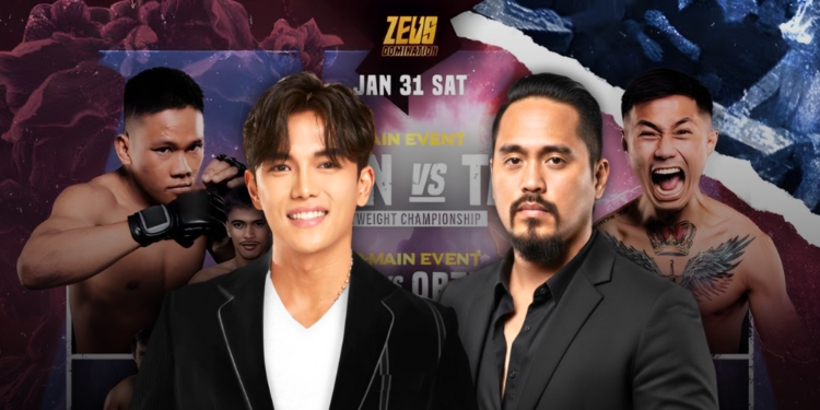 Sam Versoza and MMA Legend Burn Soriano hold Zeus Domination event at SM North Edsa tonight