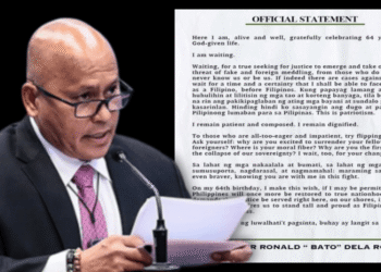 Senator Bato breaks silence following Senate absence amid ICC drug war case