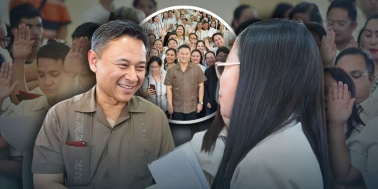 After 418 teachers take oath, Angara highlights expanded career progression as DepEd targets 100,000 promotions