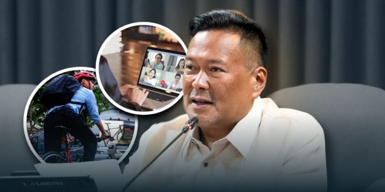 Ejercito pushes work-from-home and bike-to-work policies to protect Filipino commuters from oil price hikes