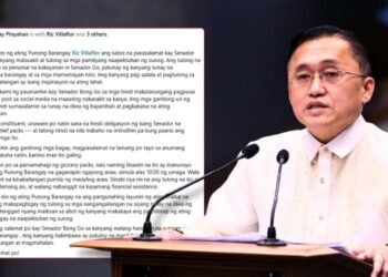 Bong Go attacked online for using personal funds in fire relief distribution; Barangay defends effort and clarifies aid details