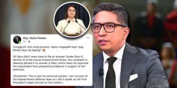 Panelo Jr. says Sara does not need to file an answer for impeachment case to continue