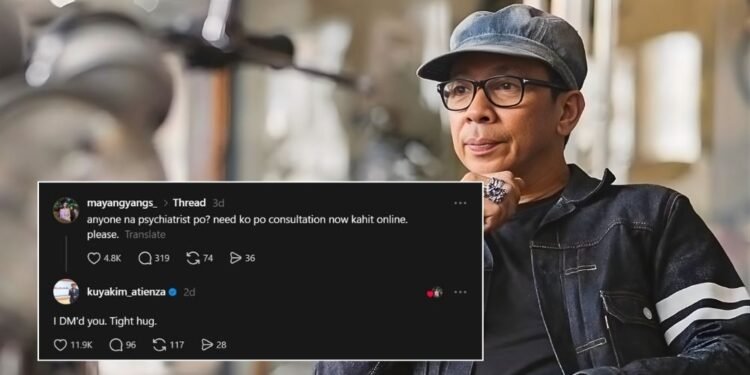 Kuya Kim offers help to netizen seeking psychiatrist; covers cost and secures consultation