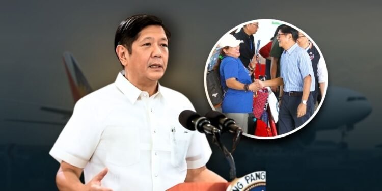343 OFWs Return as Marcos Receives Repatriates from Middle East via Fourth Charter Flight