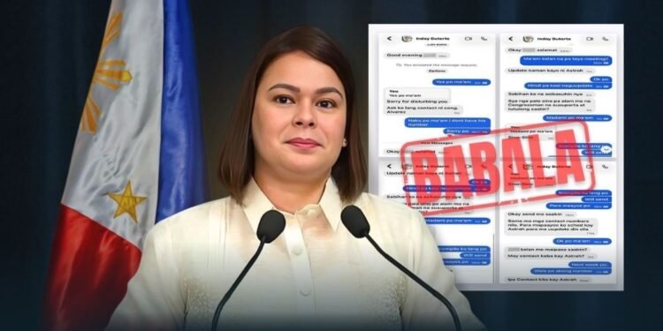 VP Duterte warns public on fake requests seeking cash and political support