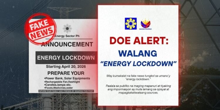 DOE debunks “energy lockdown” claim as fake news amid rising fuel prices