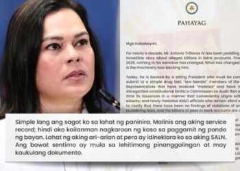 Sara Duterte blasts Trillanes anew over bank account claims, says all declared in SALN