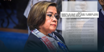 De Lima files measure cracking down on ticket scalping, excessive resale pricing