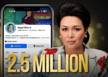 PGMN Anchor Atty. Regal Oliva crosses 2.5 million Facebook followers