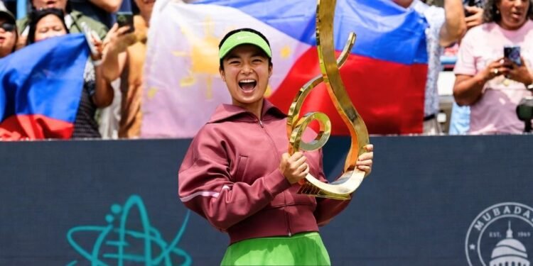 Alex Eala captures DC Open crown to become first Filipino WTA champion, climbs to world no. 20