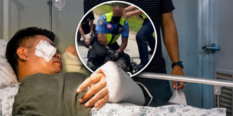 Doctors successfully reattach hero cop’s severed hand after he stops rampaging man armed with large knife