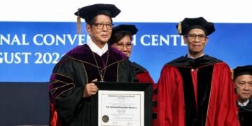 Marcos receives honorary doctorate in law from Pamantasan ng Lungsod ng Maynila