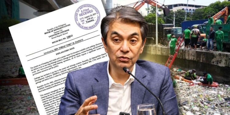 Tiangco files anti-littering bill, pushes tougher penalties requiring offenders to clean canals and waterways