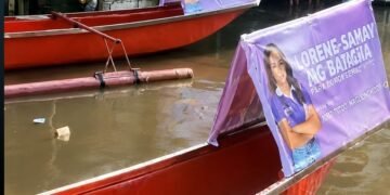 Young politician goes viral for trapo moves: places obnoxious tarps on flood rescue boats