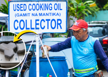 Marikina turns used cooking oil into bricks and benches for public spaces