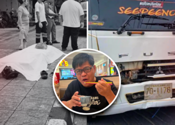 57-Year-Old Filipino Motorcyclist Killed in Thailand After Truck Hits Him From Behind at Red Light